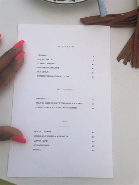 dior cafe in miami|dior cafe menu.